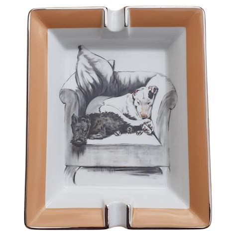 buy hermes white dog ashtray